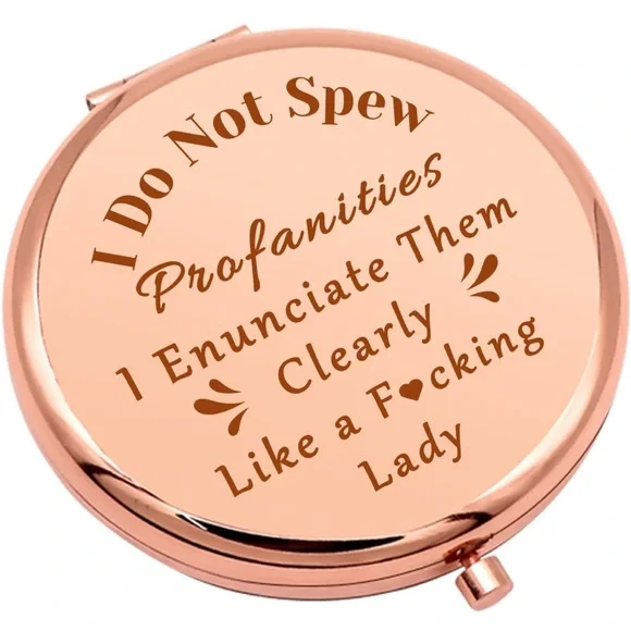 Gold Compact Mirror - Picture 1 of 9